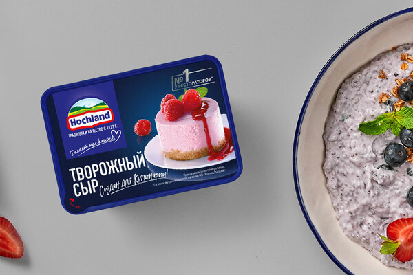 Пудинг боул с творожным сыром, семенами чиа и кокосовым молоком