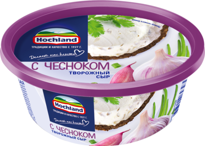 Творожный сыр Hochland с чесноком